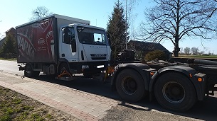 holowanie tir Malbork